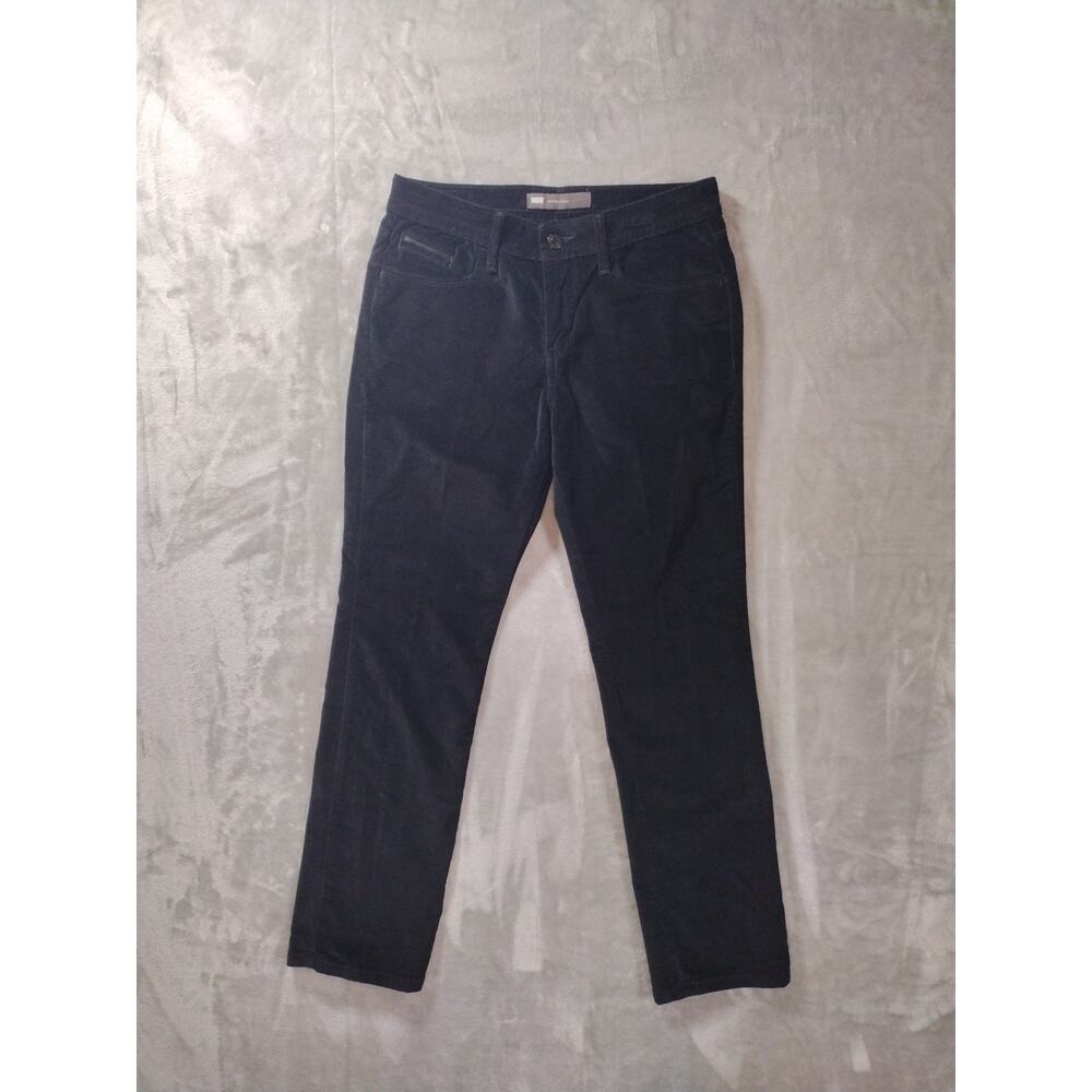 Levis Mid-Rise Skinny Jeans Womens 6 Black Velvet Goth Boho Casual Whimsigoth